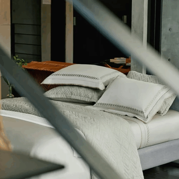 Jogo De Cama Queen 300 Fios ALG Egípcio The Carve Cinza